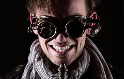 Evil villain from The Superhero Standoff escape room